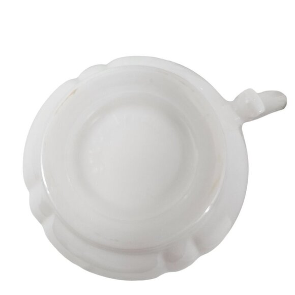 Acropal France White with Floral Accent 6 Oz Coffee Tea Mugs Cups – Set of 4 - Picture 12 of 16